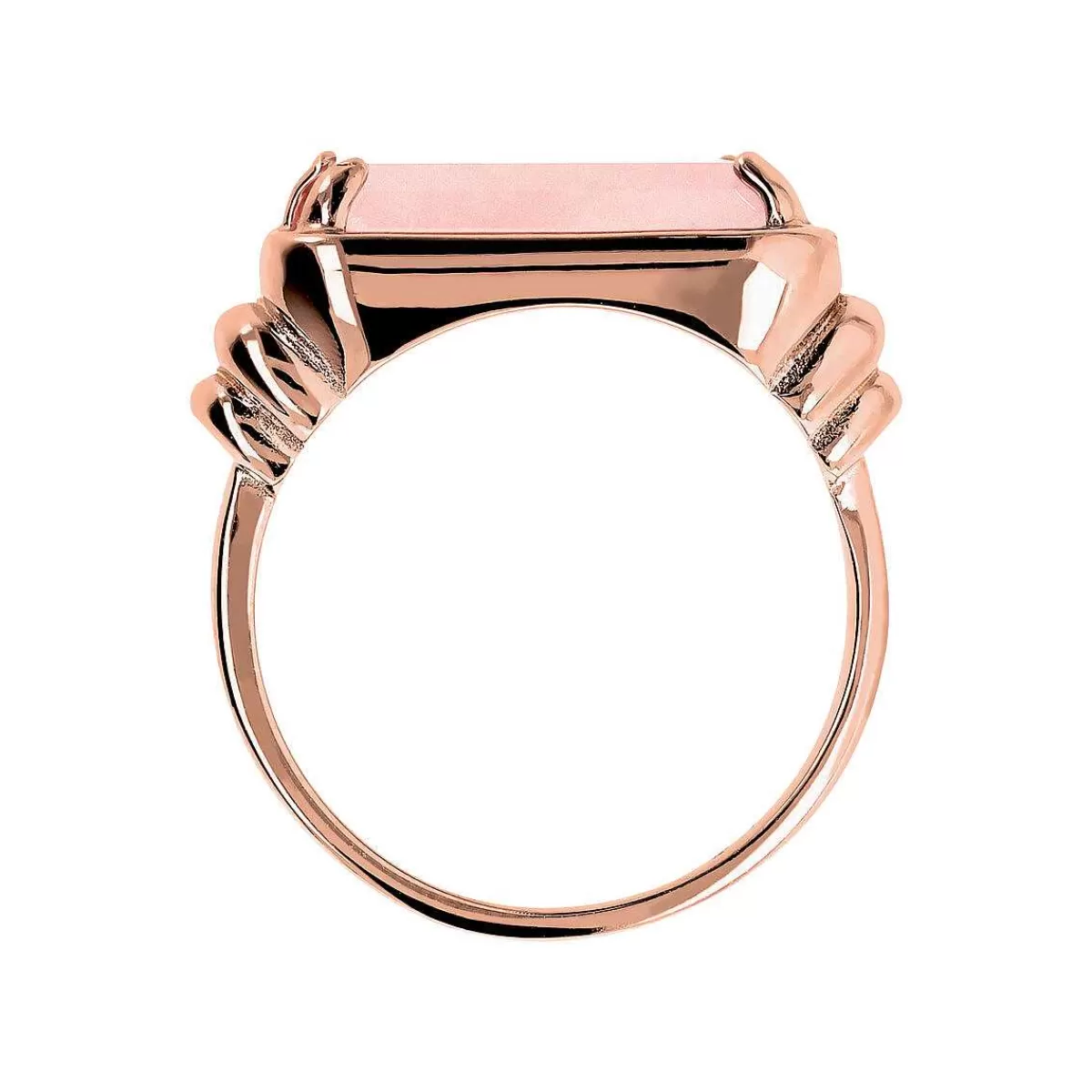 Sale Anello Cocktail Con Pietra Naturale Rettangolare Anelli