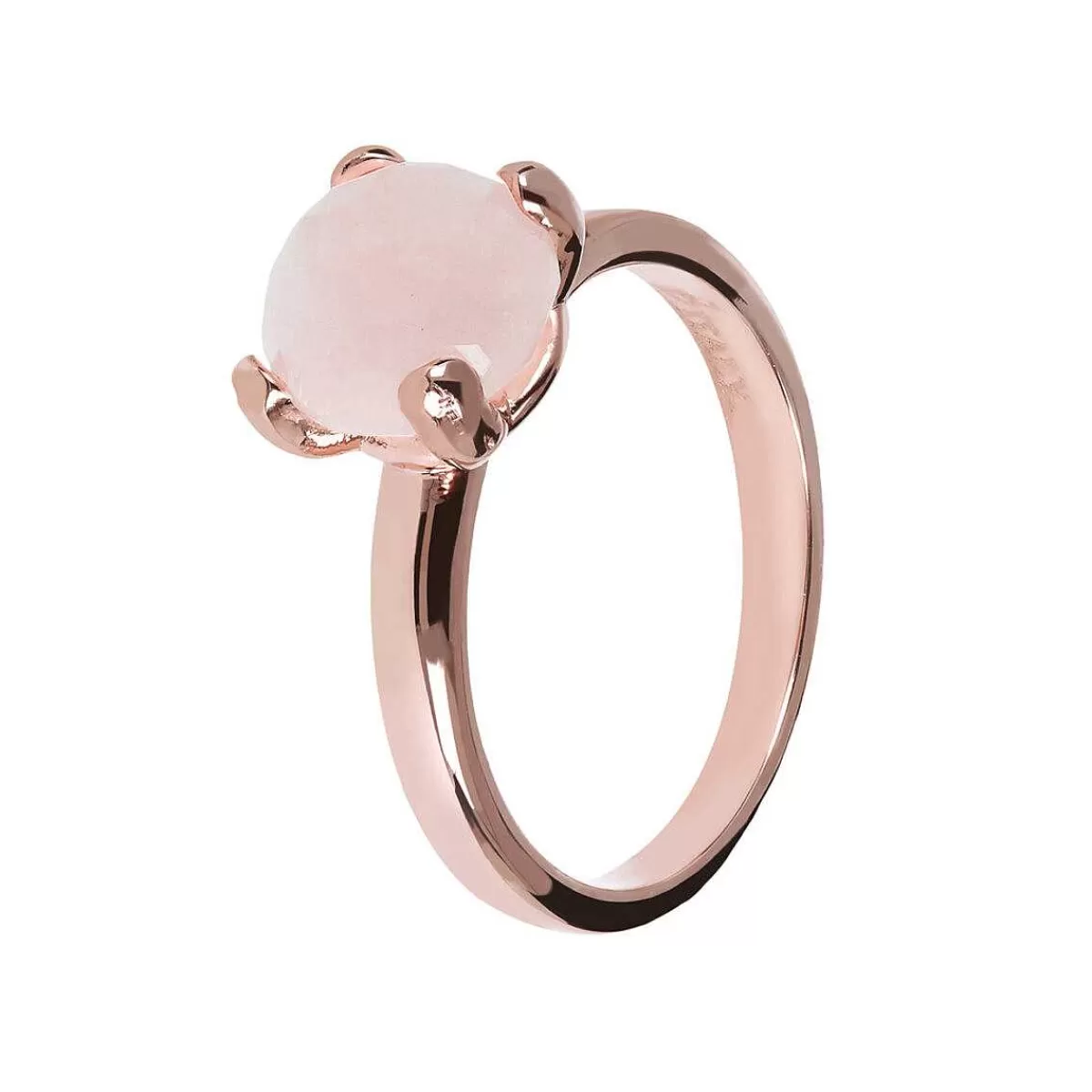 Clearance Anello Cocktail Piccolo Con Pietra Naturale Rotonda Anelli