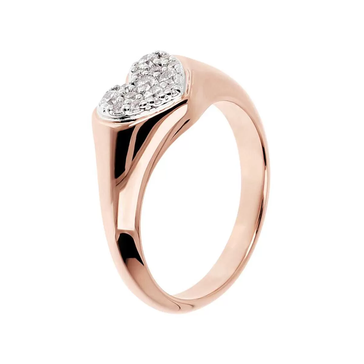 Outlet Anello Con Cuore In Pave Di Cubic Zirconia Anelli