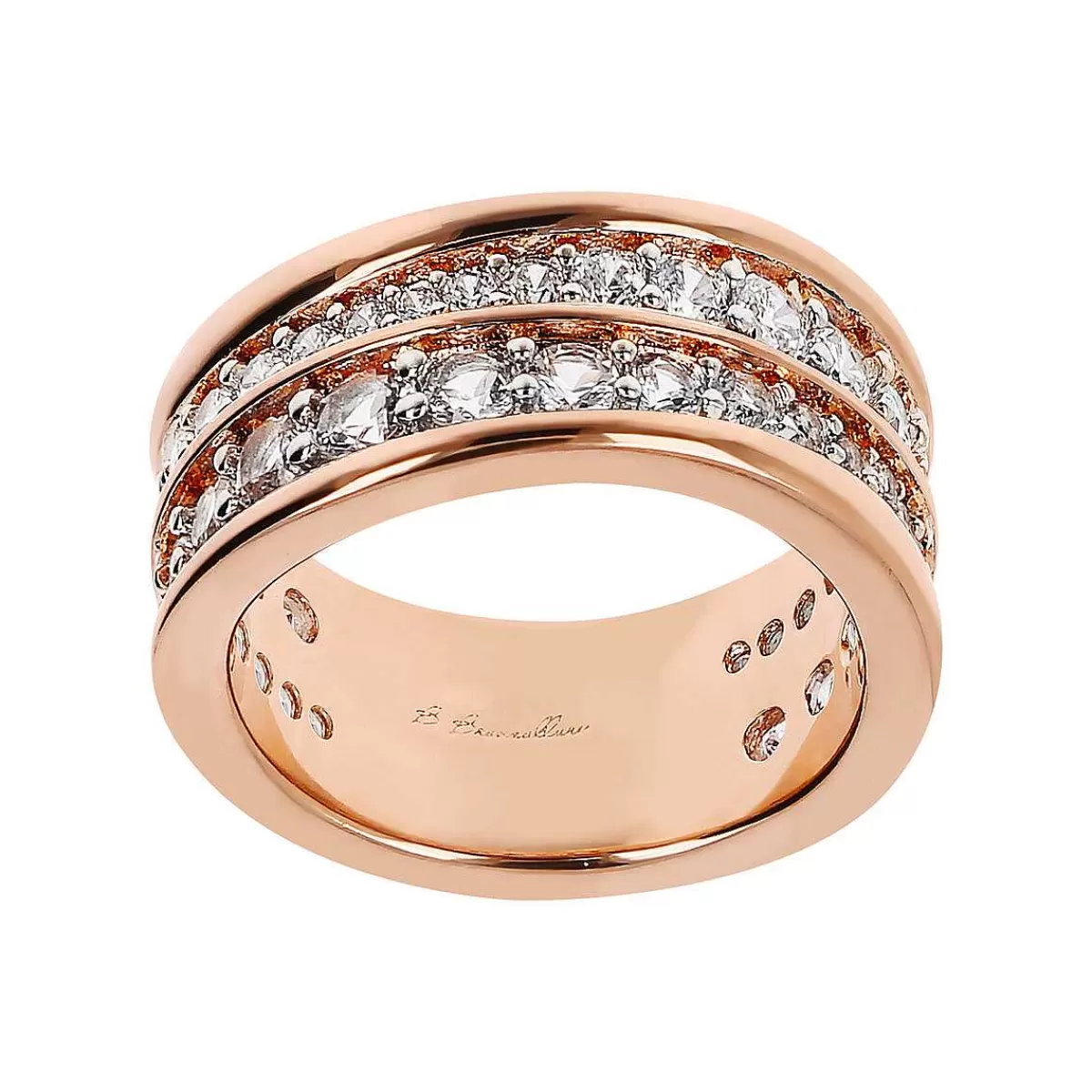 Best Sale Anello Con Doppia Onda In Cubic Zirconia Anelli
