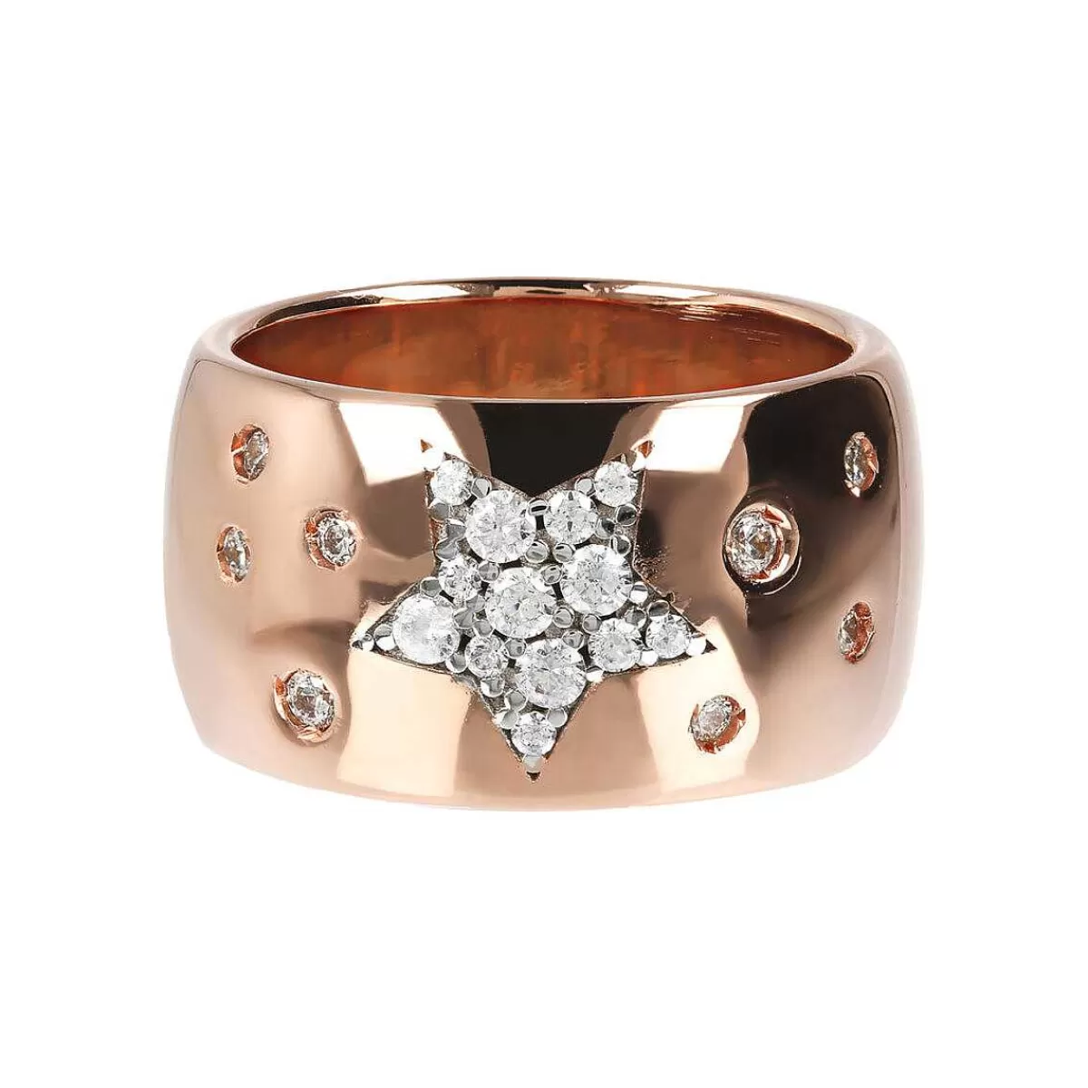Best Sale Anello Con Stella In Pave Di Cubic Zirconia Anelli