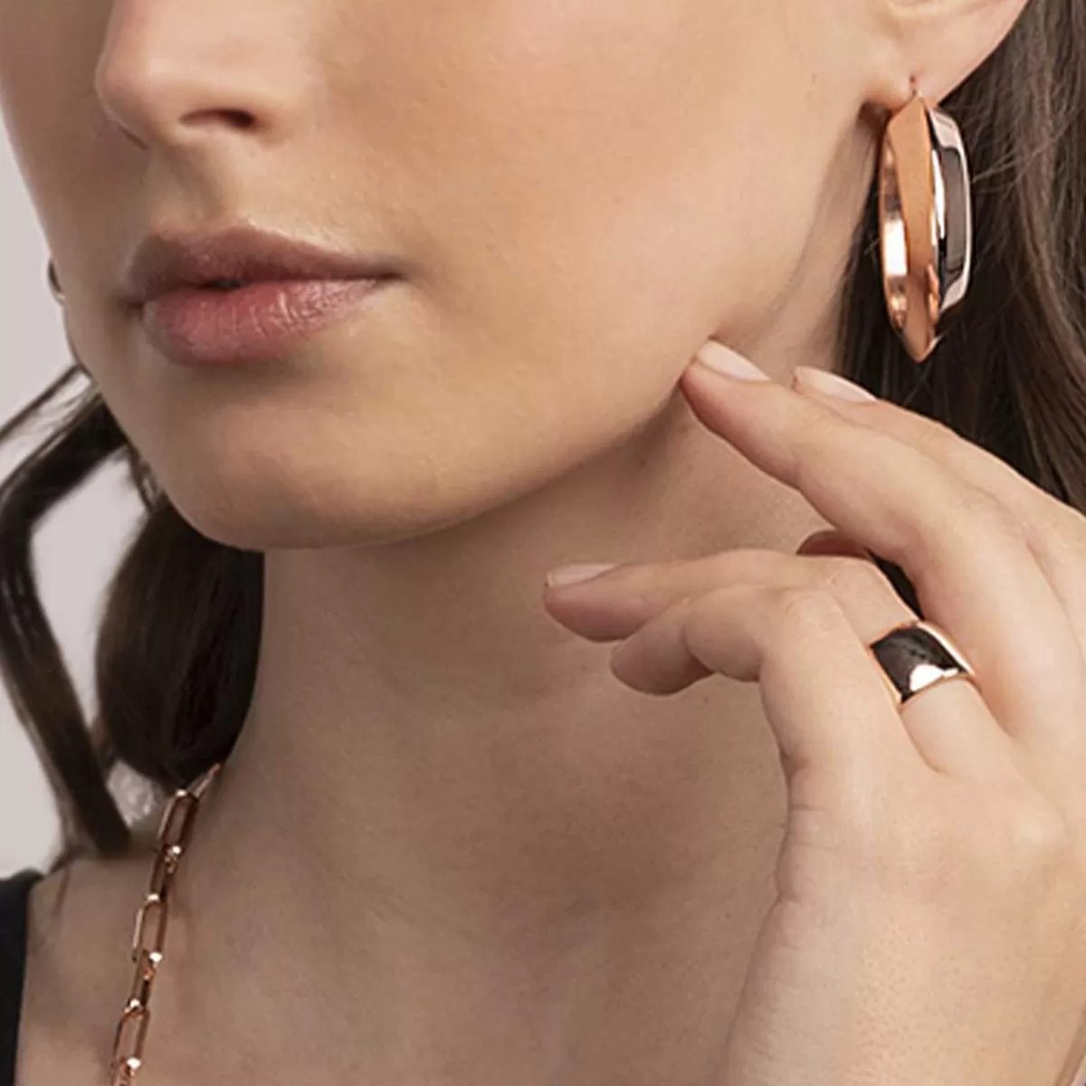 Store Anello Con Superficie Lucida Anelli