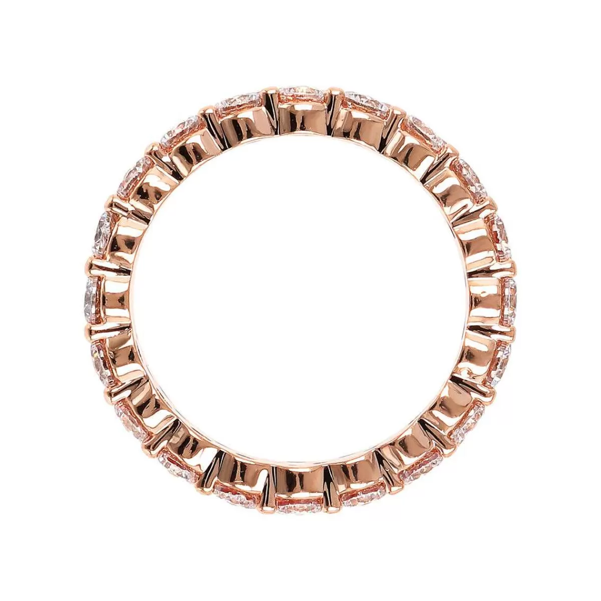 Cheap Anello Con Tre File Di Zirconi Anelli