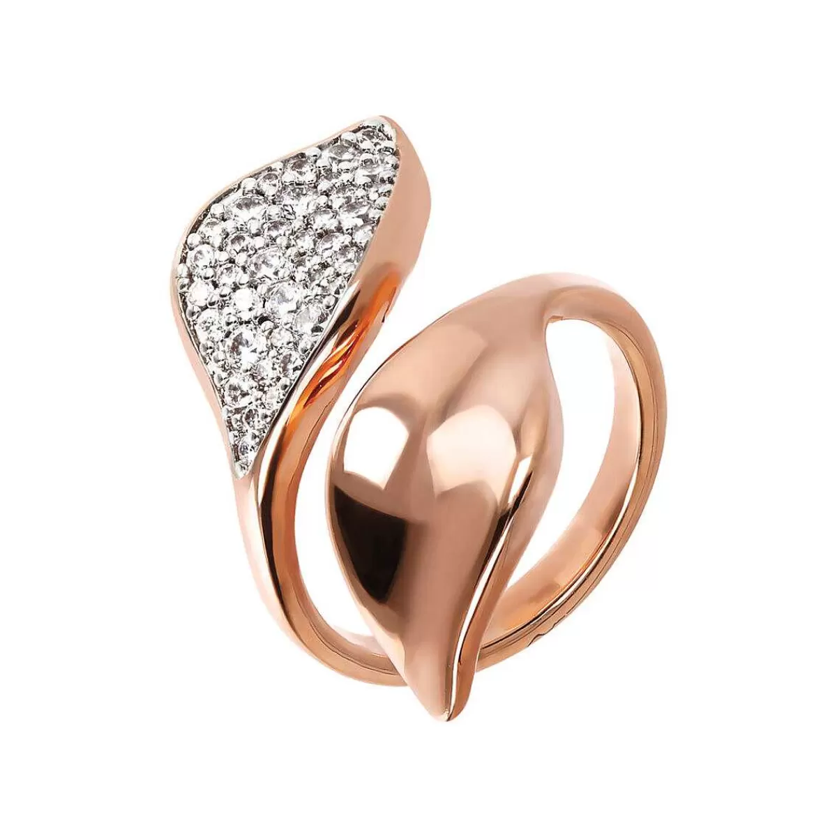 Best Sale Anello Contrarie Con Doppia Foglia Anelli