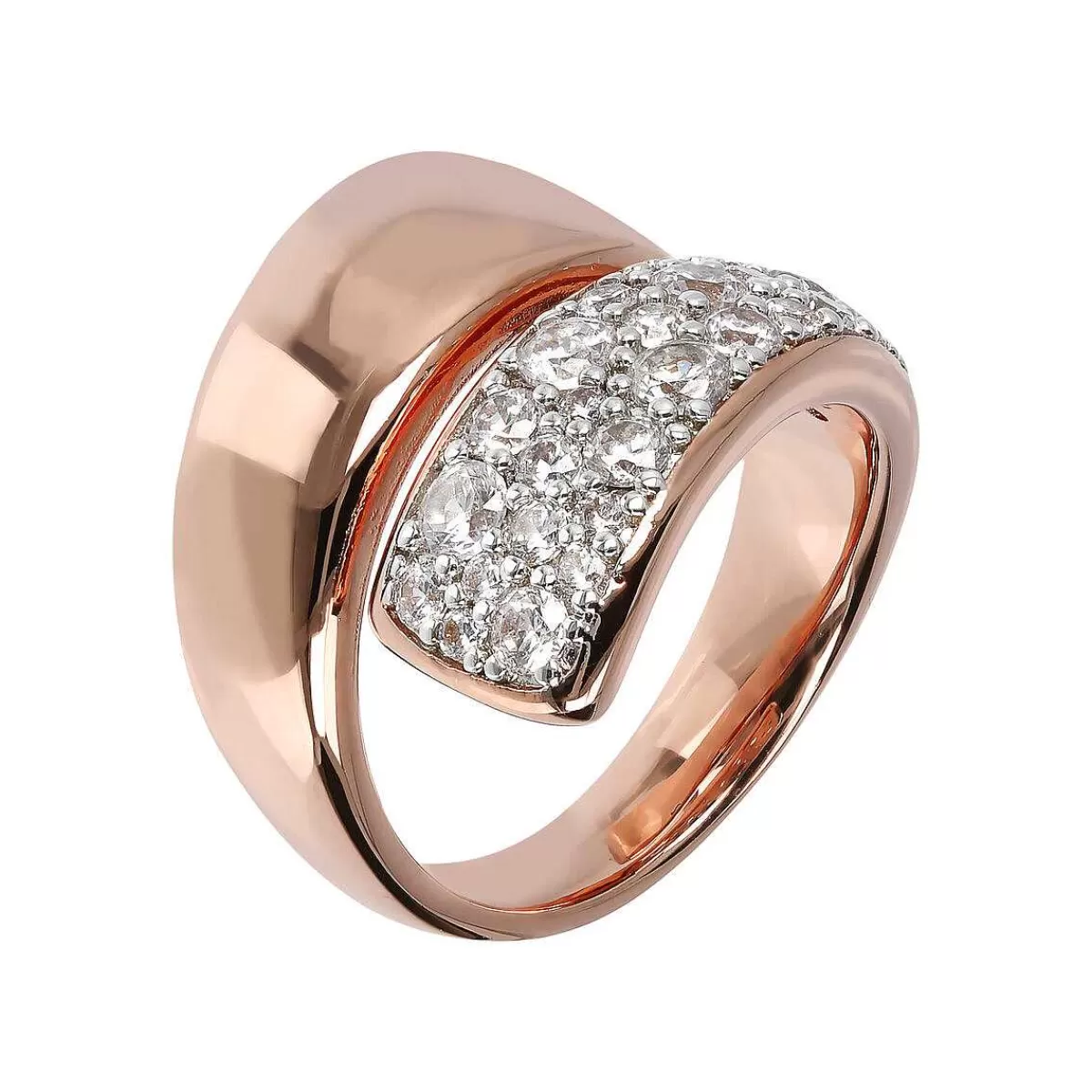 Store Anello Contrarie Con Pave Anelli