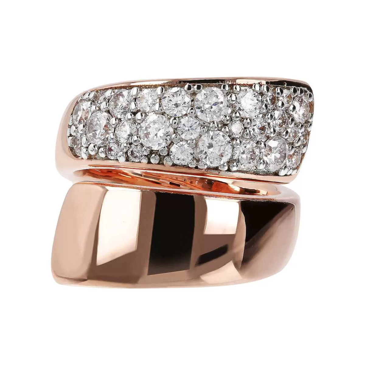 Store Anello Contrarie Con Pave Anelli