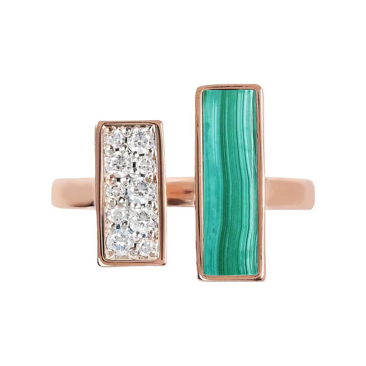 Best Anello Contrarie Con Pietra Naturale E Cubic Zirconia Anelli