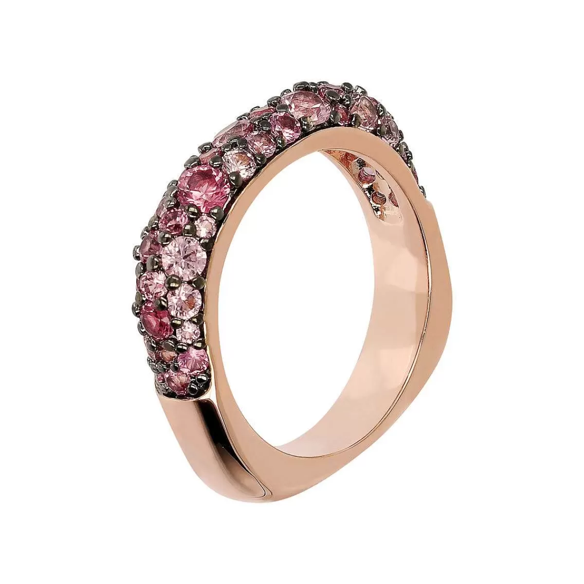 Fashion Anello Riviera Pave In Cubic Zirconia Anelli