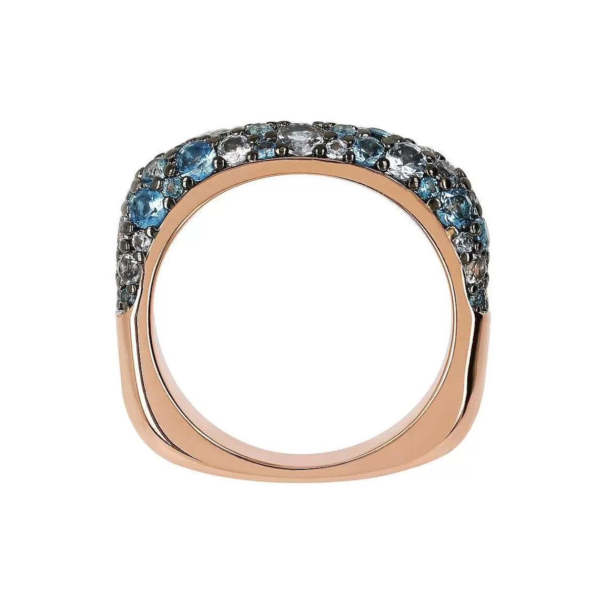 Fashion Anello Riviera Pave In Cubic Zirconia Anelli