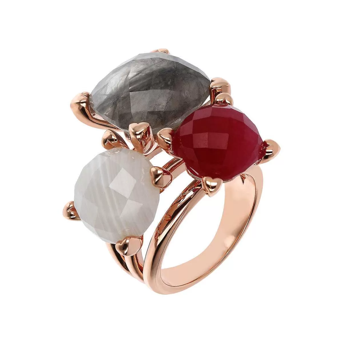 Hot Anello Trilogy Con Pietre Naturali Anelli