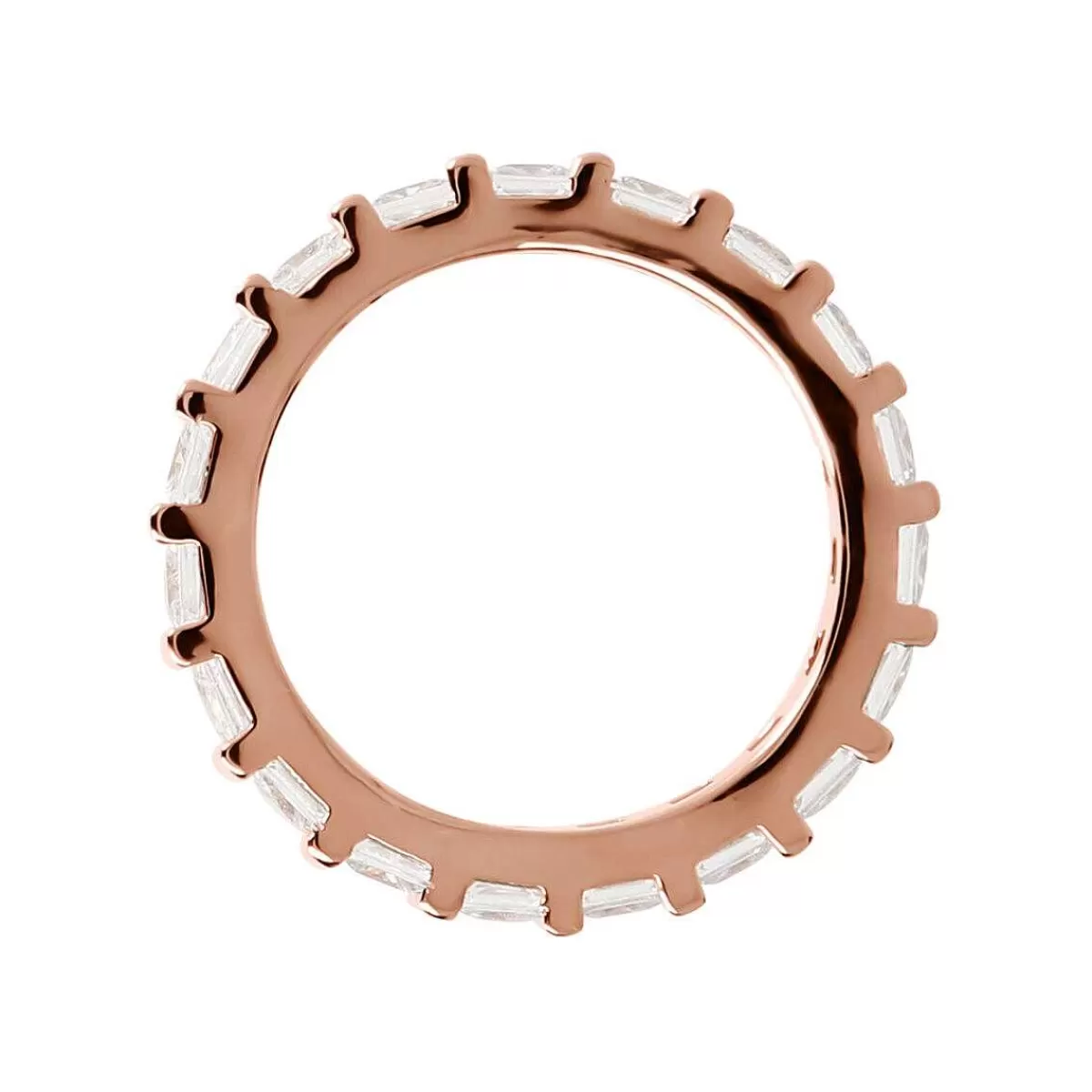 Shop Anello Veretta Con Zirconi Cubici Anelli