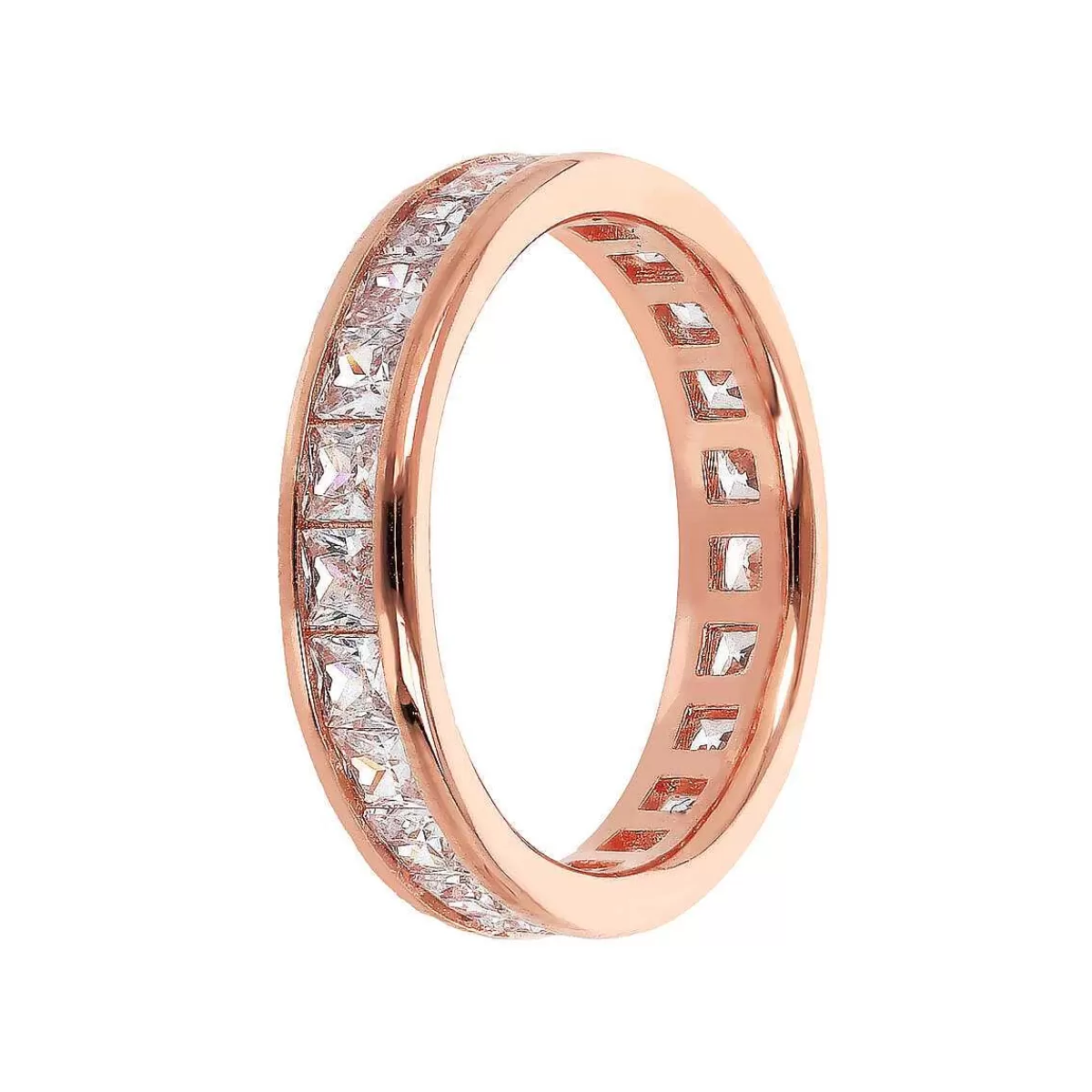 Cheap Anello Veretta Con Zirconi Quadrati Taglio Princess Anelli