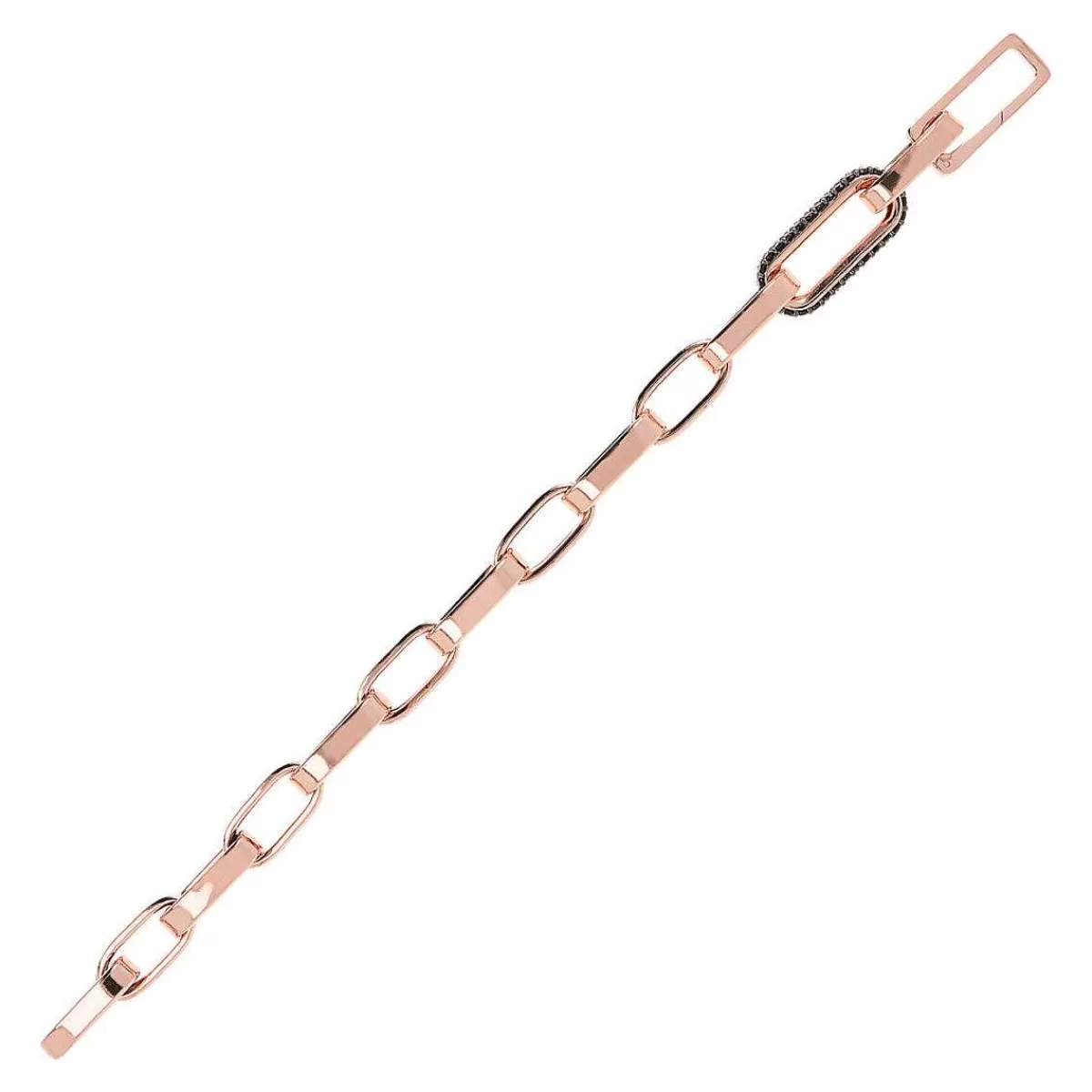 Flash Sale Bracciale A Catena Spessa A Forma Di Graffetta Con Elemento In Pave Bracciali