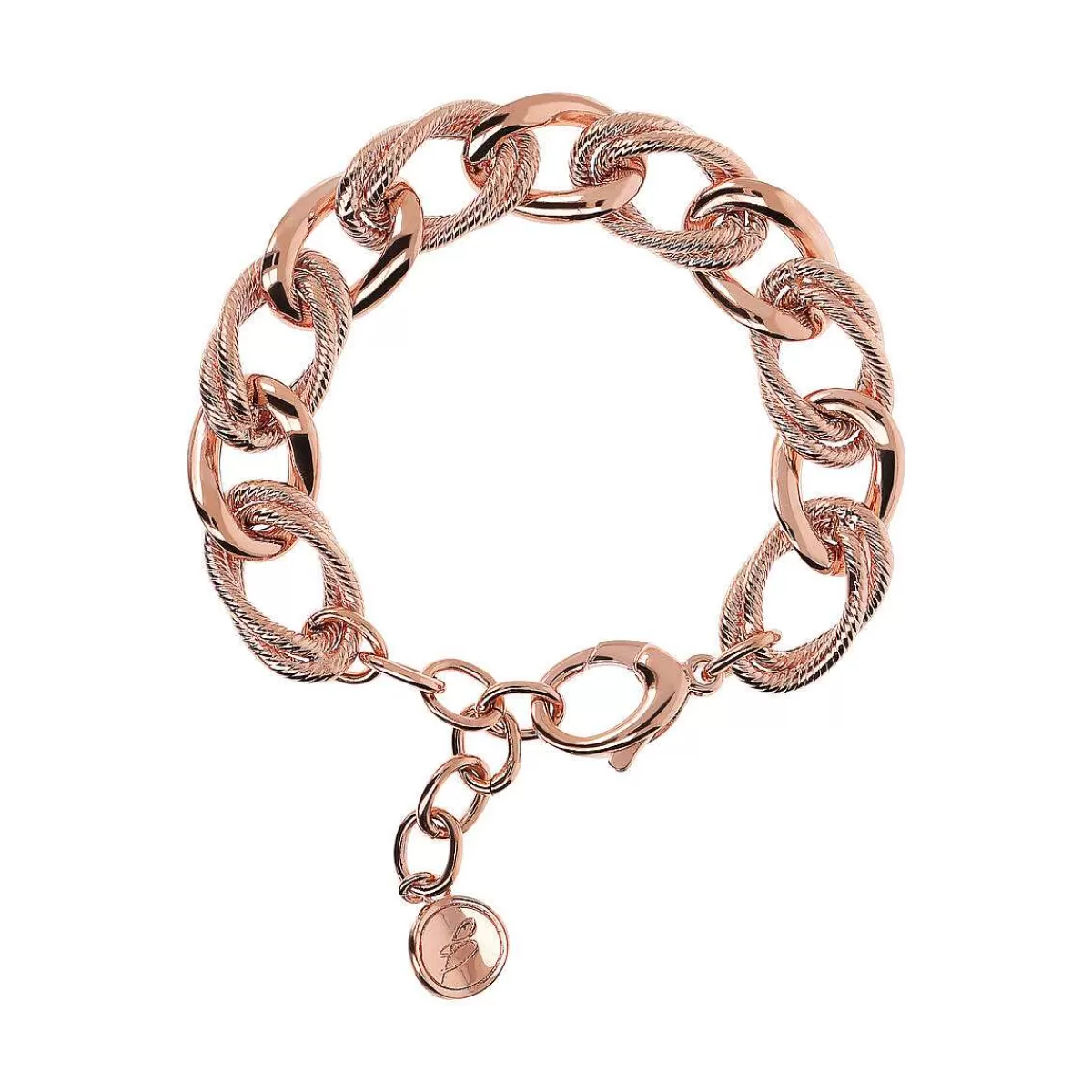 Shop Bracciale A Maglie Barbazzale Alternate A Doppia Maglia Ovale Bracciali
