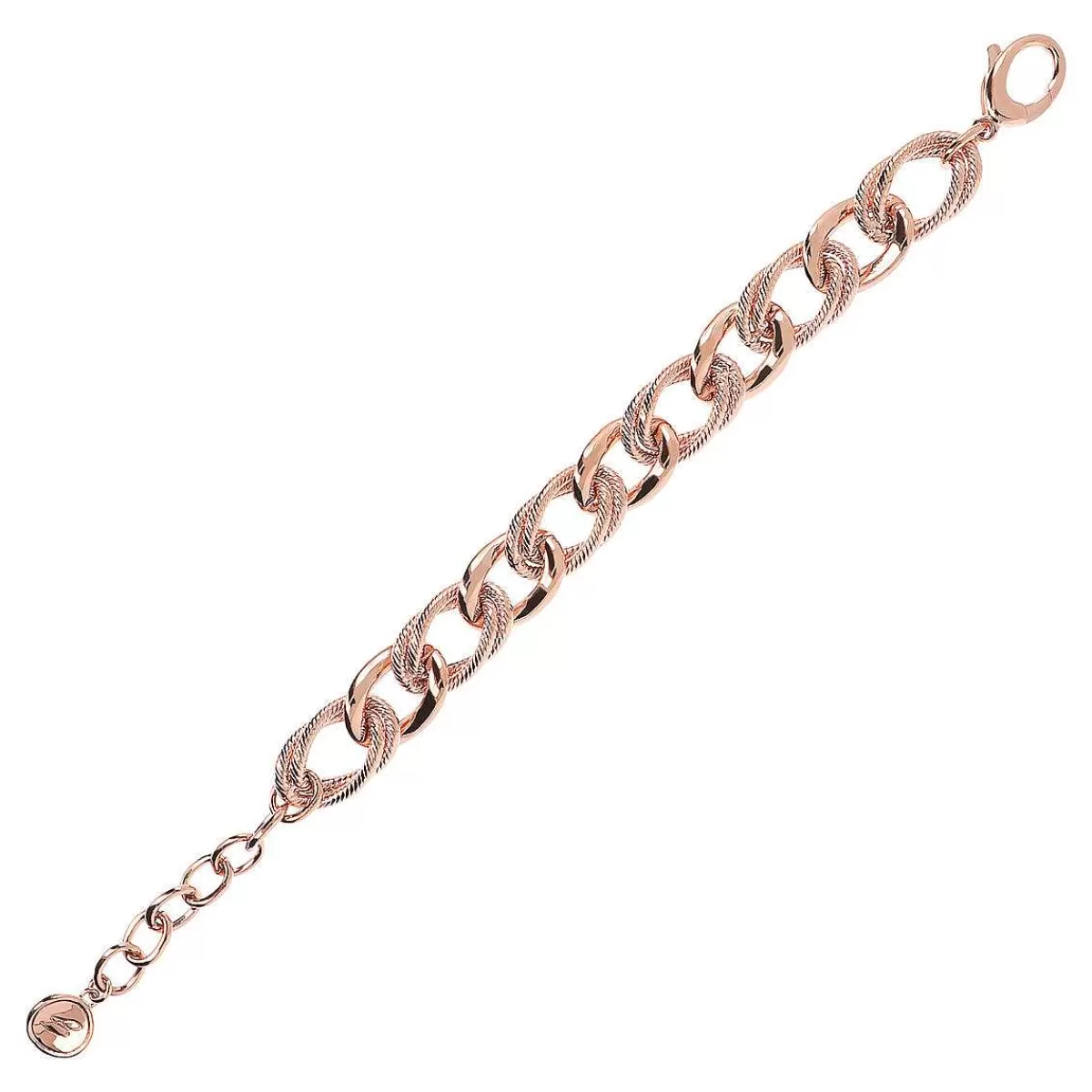 Shop Bracciale A Maglie Barbazzale Alternate A Doppia Maglia Ovale Bracciali