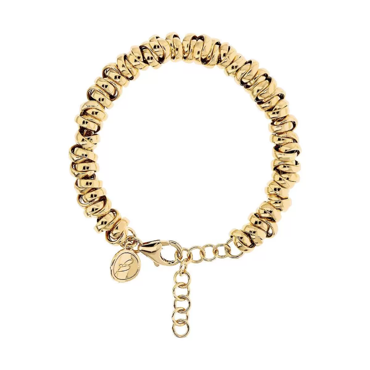 Sale Bracciale A Maglie Intrecciate Dorate Bracciali