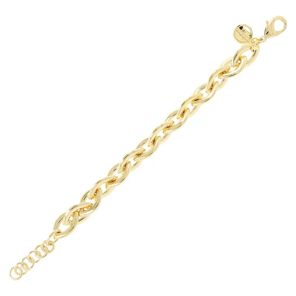 Best Bracciale A Maglie Maxi Con Catena Marquise Dorata Bracciali