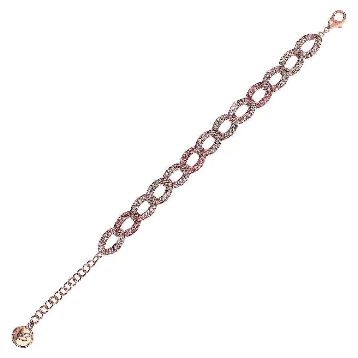 Discount Bracciale Catena Grumetta Con Pave Di Cubic Zirconia Bracciali