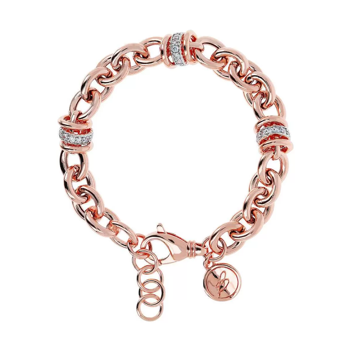 Best Bracciale Catena Rolo E Rondelle Pave In Cubic Zirconia Bracciali