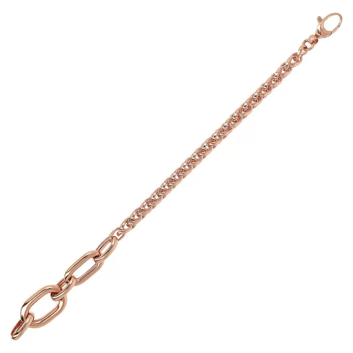 Discount Bracciale Catena Spiga Con Maglie Ovali Bracciali