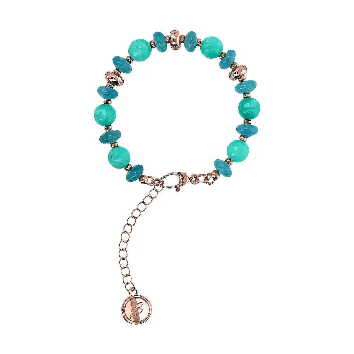 Clearance Bracciale Con Etoile Rondelle E Pietre Naturali Bracciali