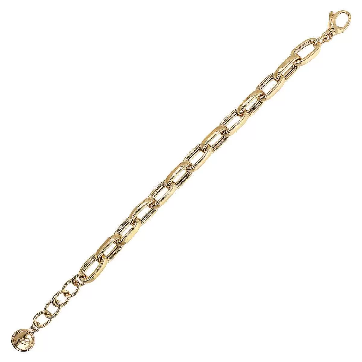 Fashion Bracciale Forzatina Maxi Catena Dorata Bracciali