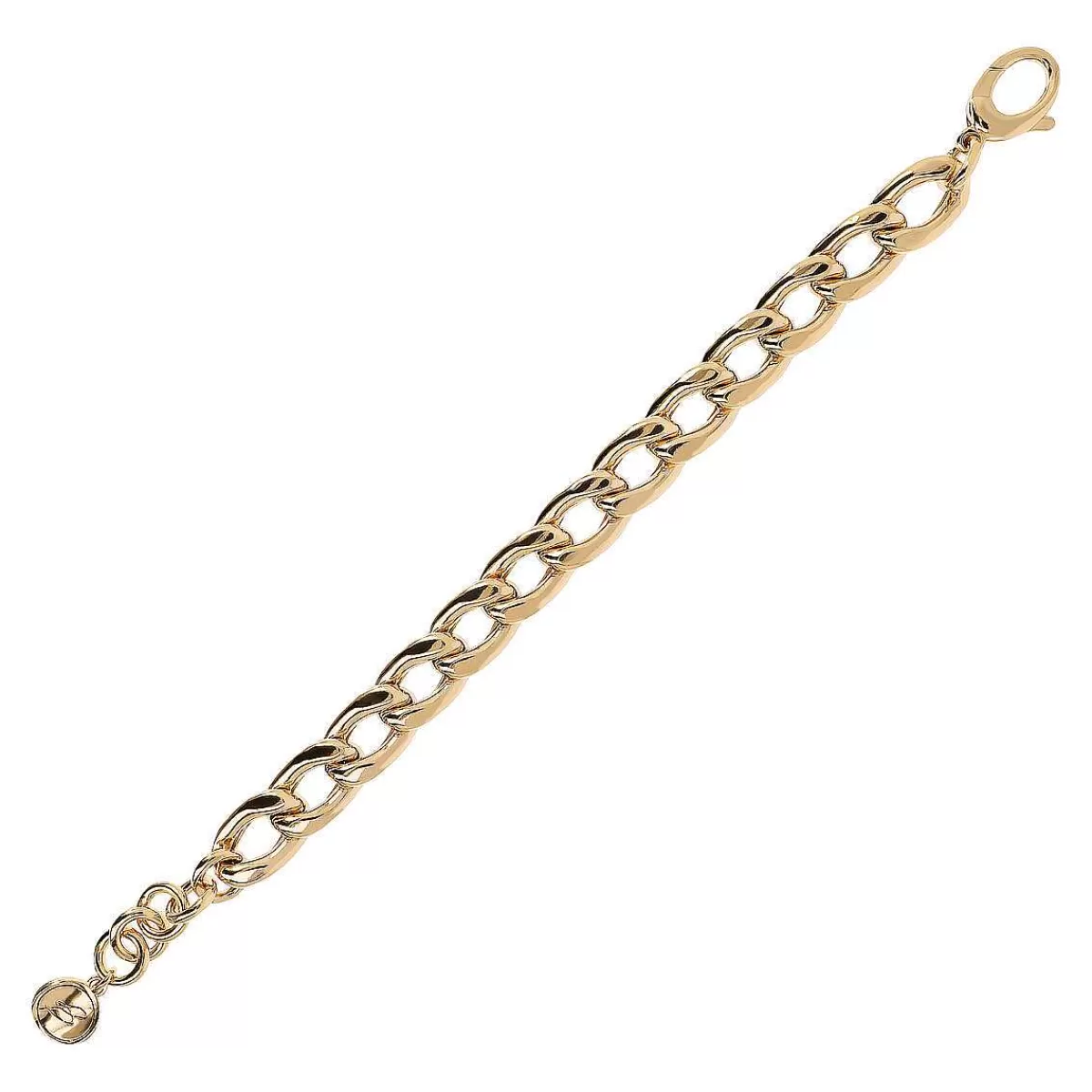 Shop Bracciale Maxi Catena Barbazzale Dorata Bracciali