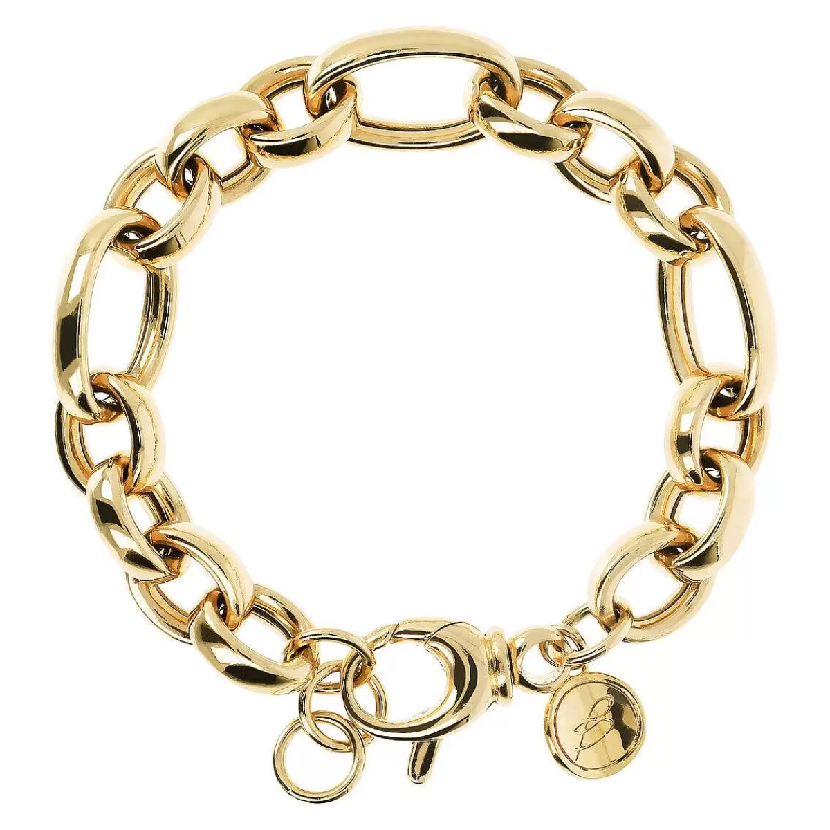 Outlet Bracciale Maxi Catena Dorata Bracciali