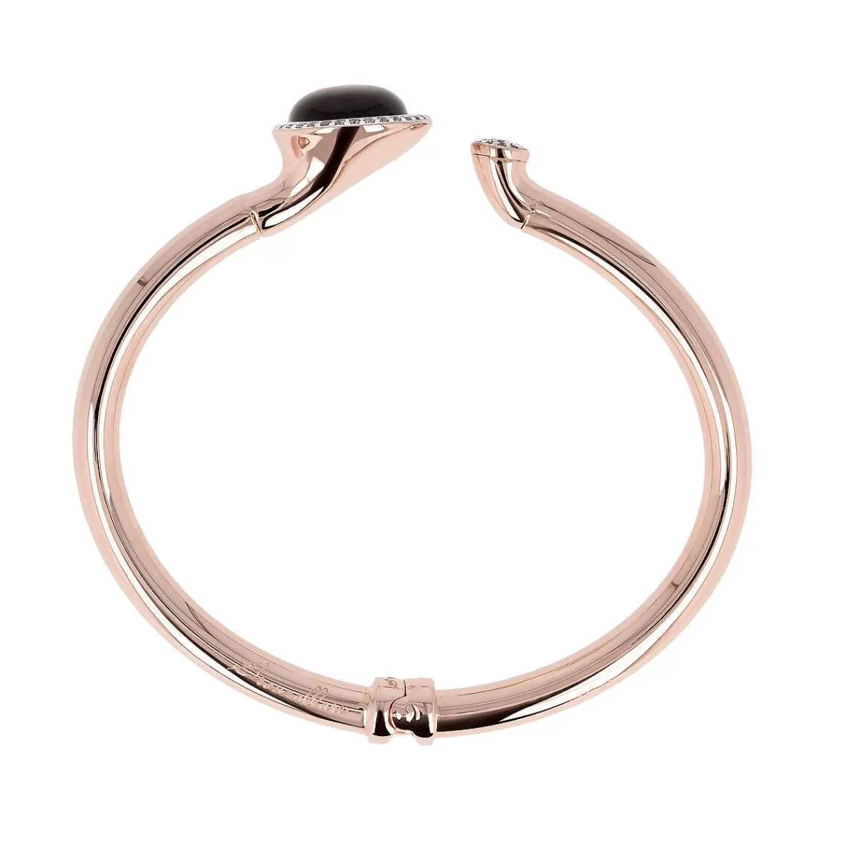 Best Sale Bracciale Rigido Con Pietra Naturale Tonda E Pave Di Cubic Zirconia Bracciali