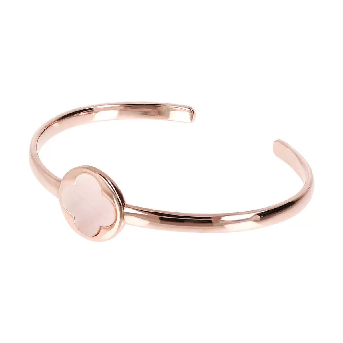 Flash Sale Bracciale Rigido Con Quadrifoglio In Pietra Naturale Bracciali
