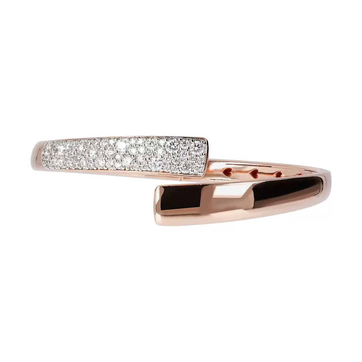 Clearance Bracciale Rigido Contrarie Con Pave Di Cubic Zirconia Bracciali