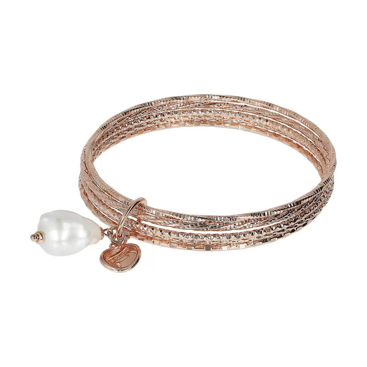 Shop Bracciale Rigido Multifilo Con Pietra Naturale Tonda Bracciali
