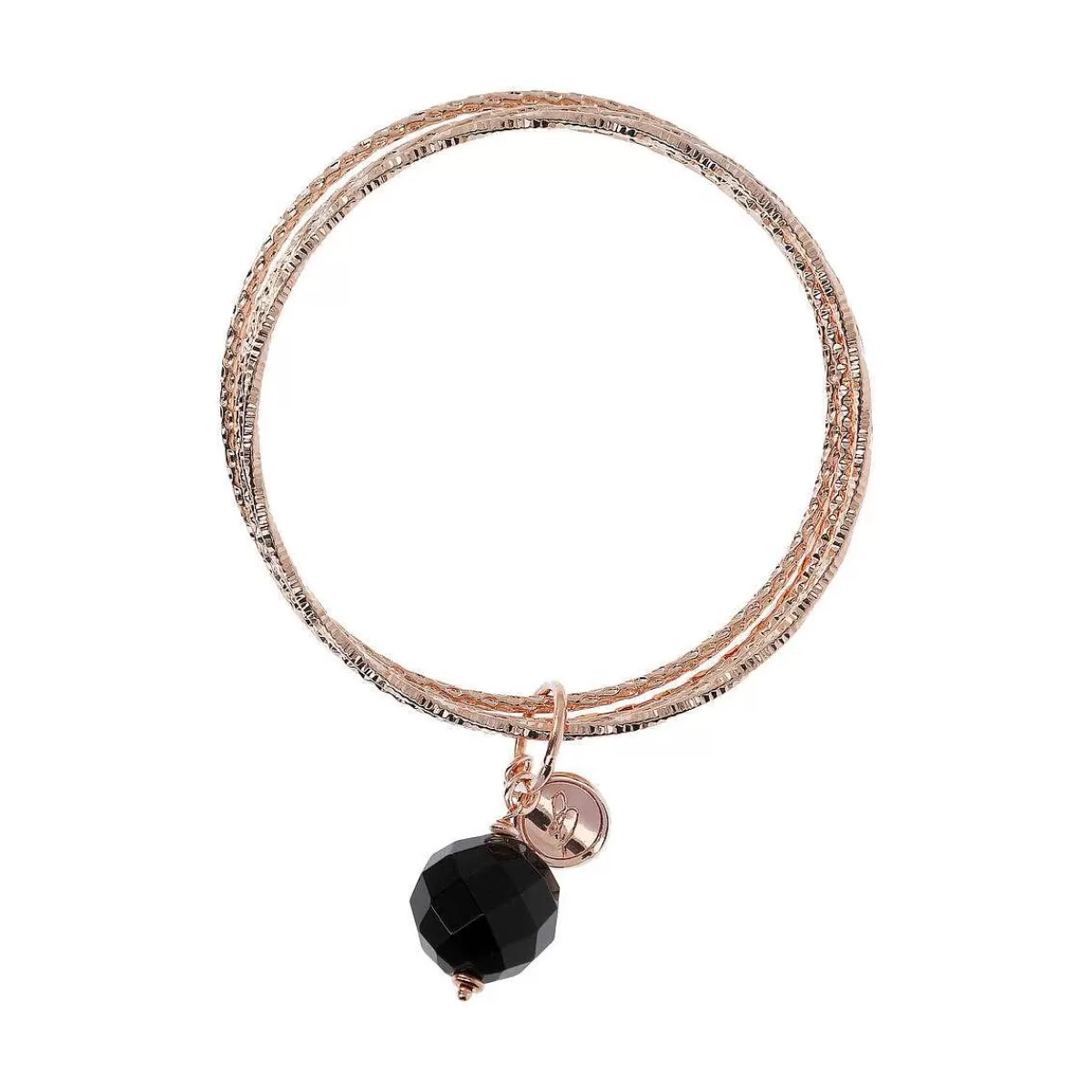 Shop Bracciale Rigido Multifilo Con Pietra Naturale Tonda Bracciali