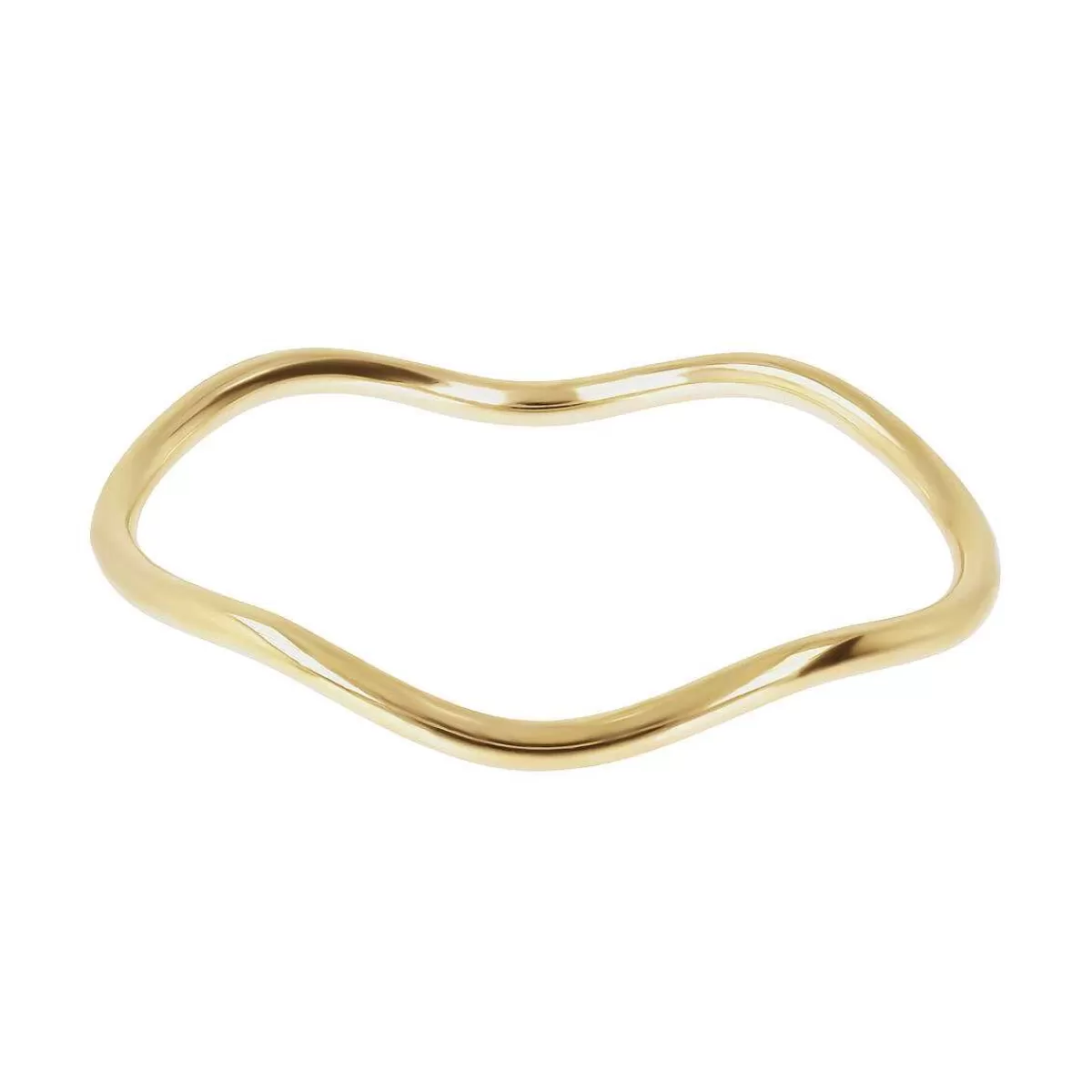 Cheap Bracciale Rigido Onda Design Dorato Bracciali