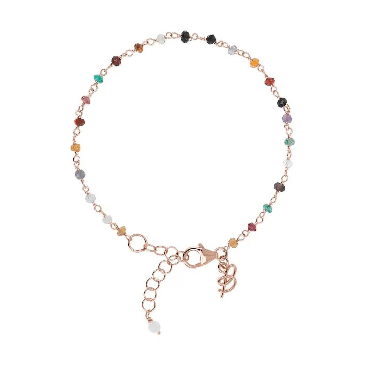 Online Bracciale Rosario Con Quarzi Multicolori Bracciali
