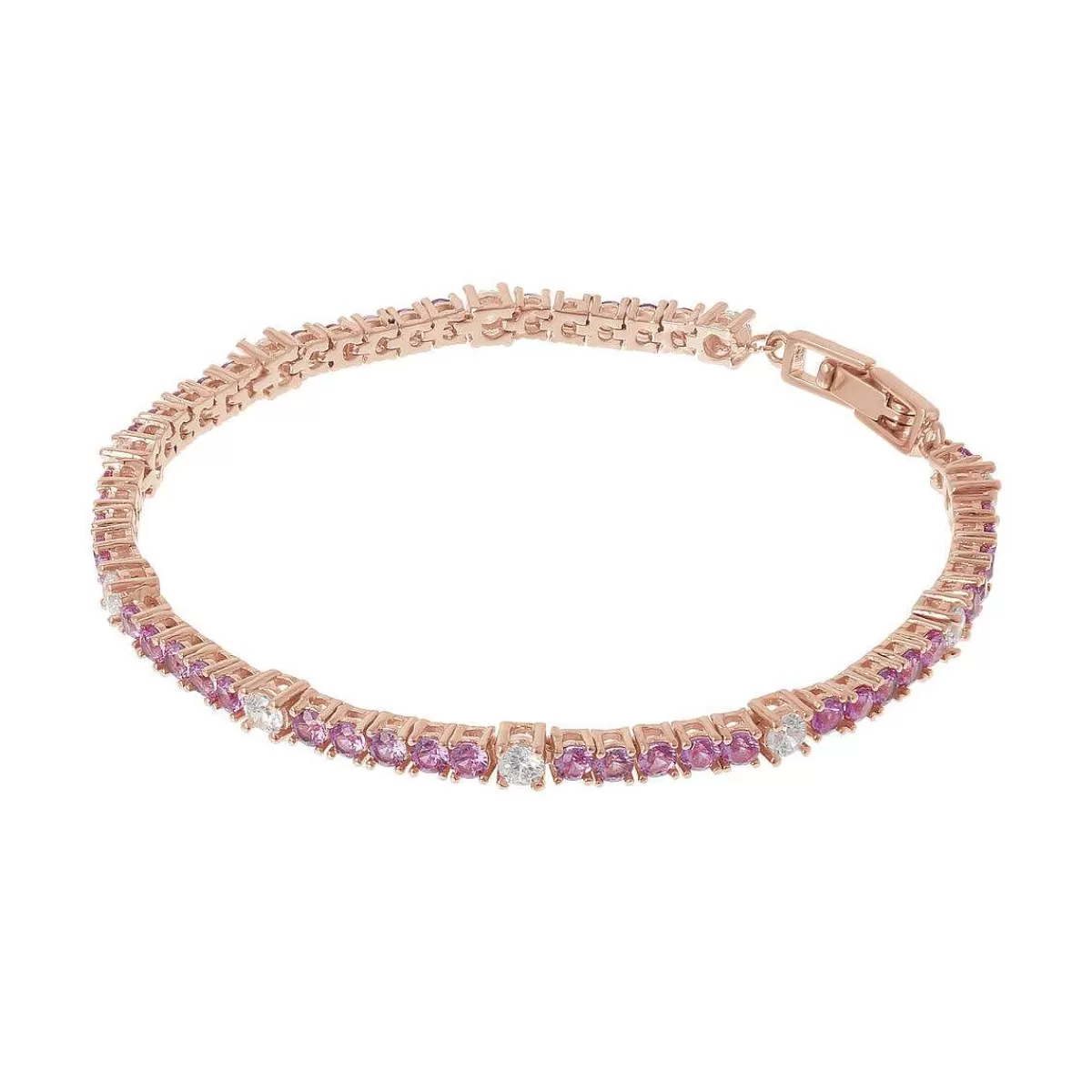 Best Sale Bracciale Tennis Bicolore Con Cubic Zirconia Bracciali
