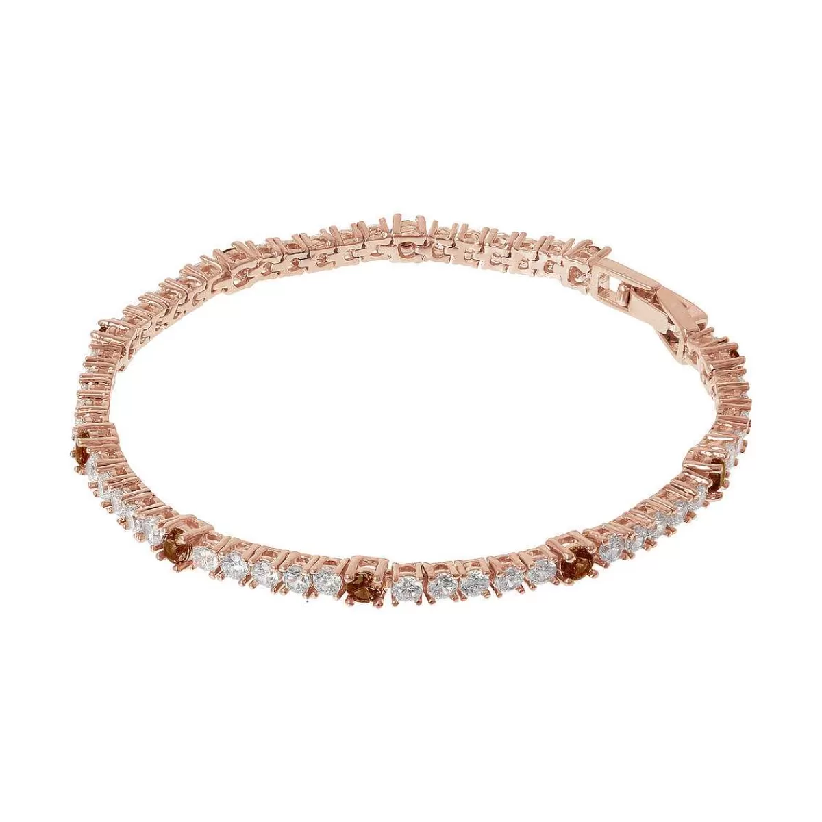 Best Sale Bracciale Tennis Bicolore Con Cubic Zirconia Bracciali