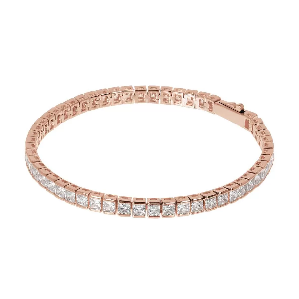 Best Sale Bracciale Tennis Con Cubic Zirconia Di Forma Quadrata Bracciali
