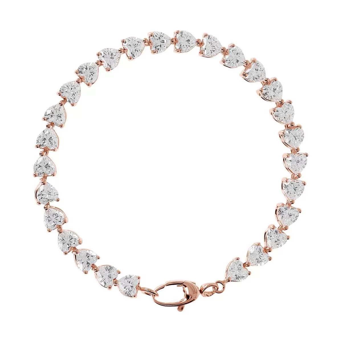 Cheap Bracciale Tennis Con Cuori Di Zirconi Bracciali
