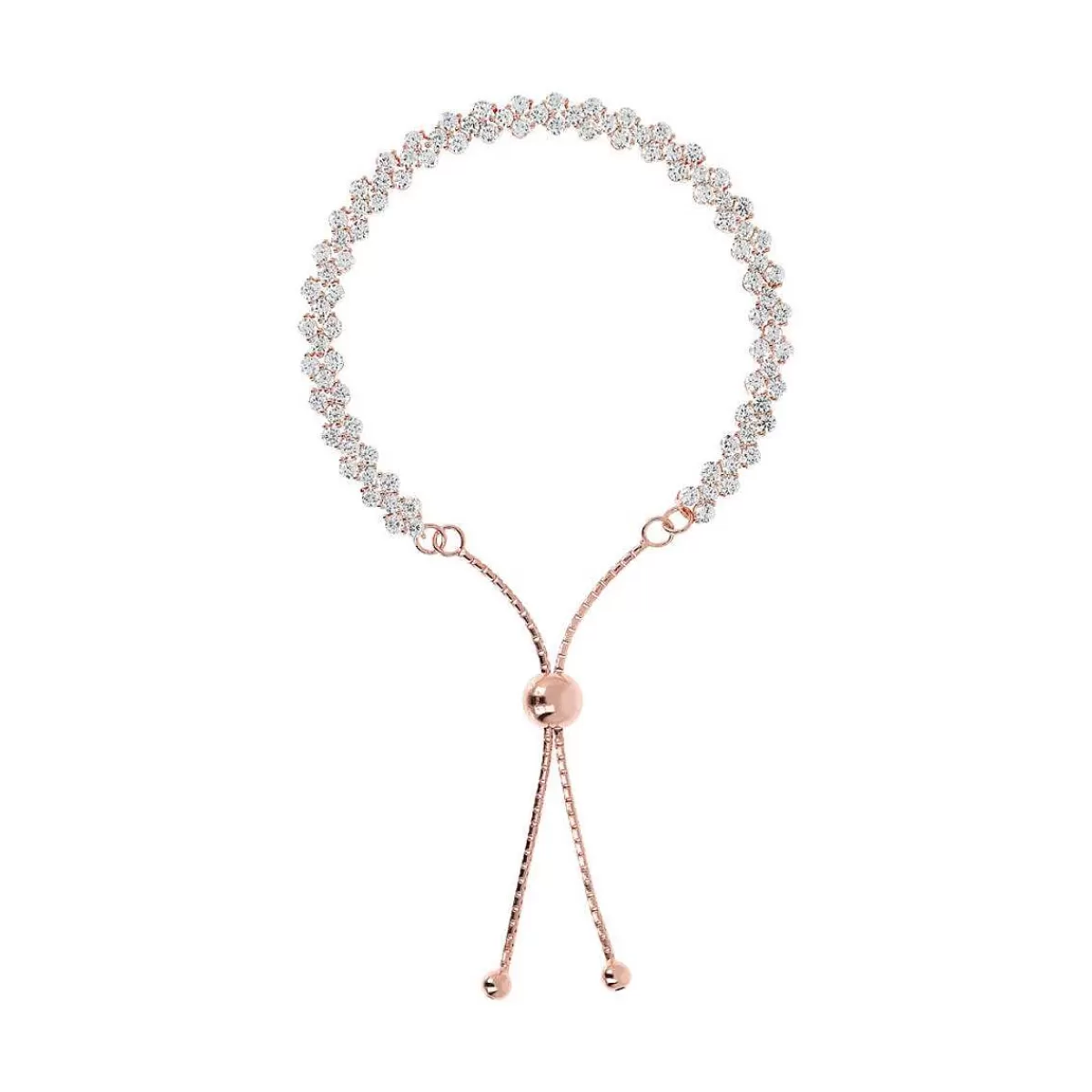 Clearance Bracciale Tennis Doppio Con Zirconi Cubici Bracciali