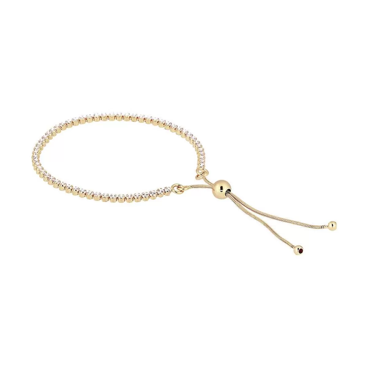 Store Bracciale Tennis Dorato Con Zirconi Cubici Bracciali