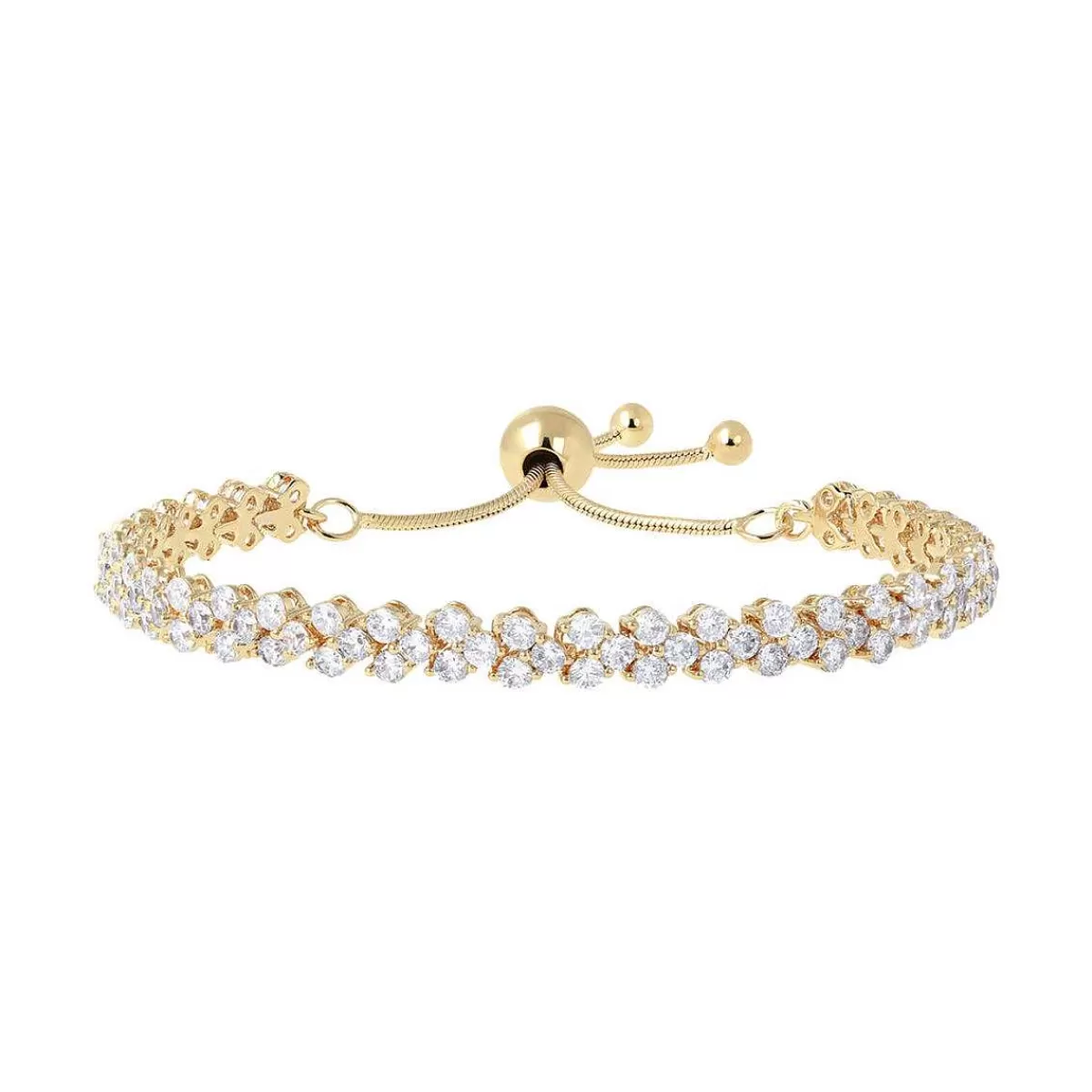 Best Bracciale Tennis Dorato Con Zirconi Cubici Bracciali