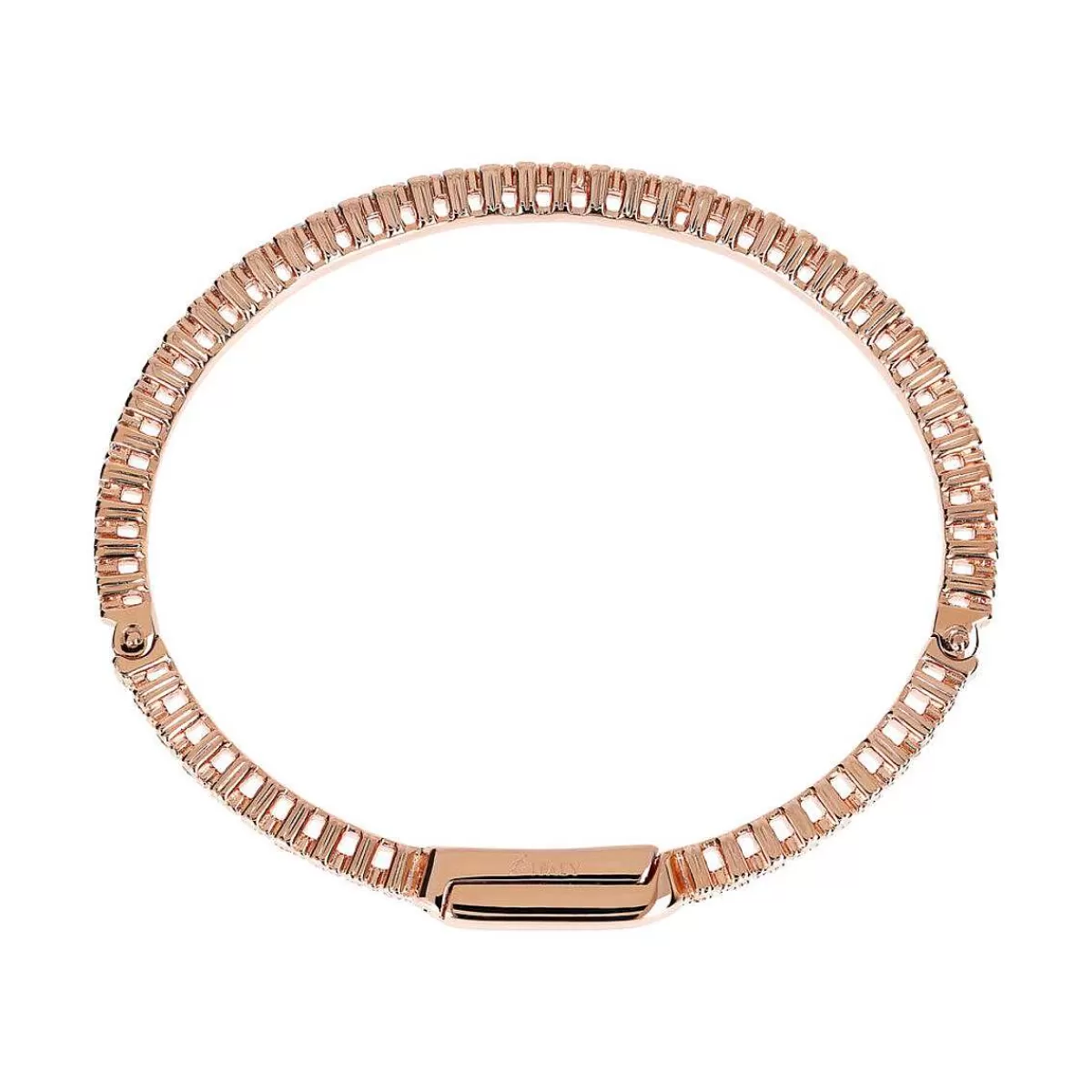 Discount Bracciale Tennis Rigido Con Spinello Nero O Zirconi Cubici Bracciali