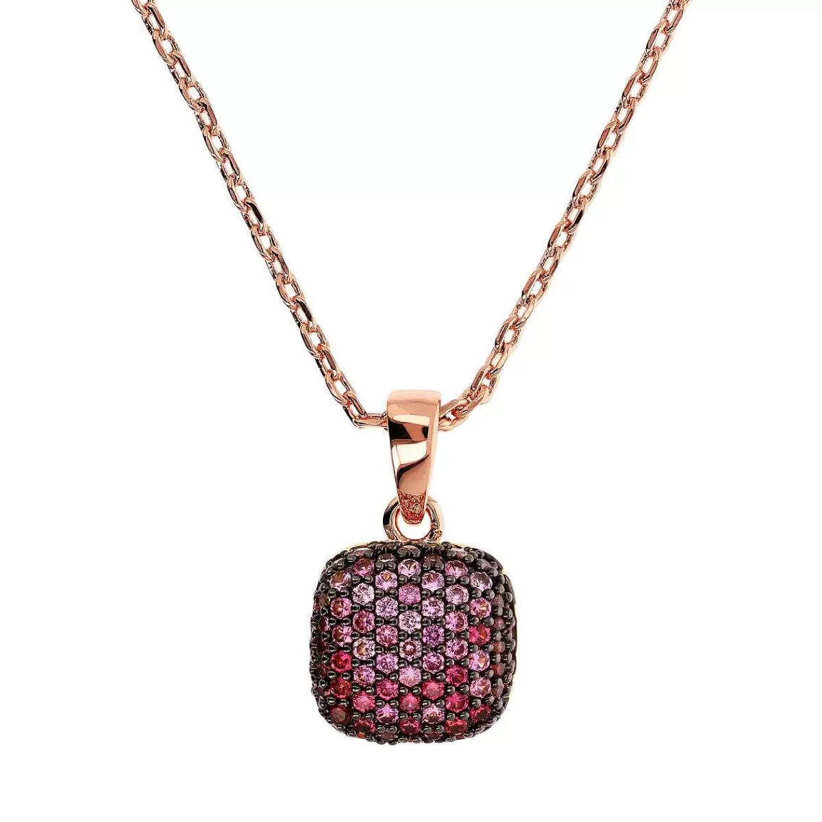 Flash Sale Collana A Catena Rolo Con Pendente Quadrato In Pave Di Zirconi Collane