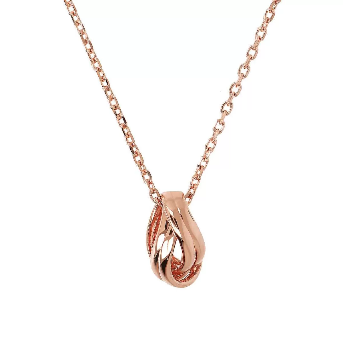 Cheap Collana Catena Forzatina Con Pendente Goccia Intrecciata Collane
