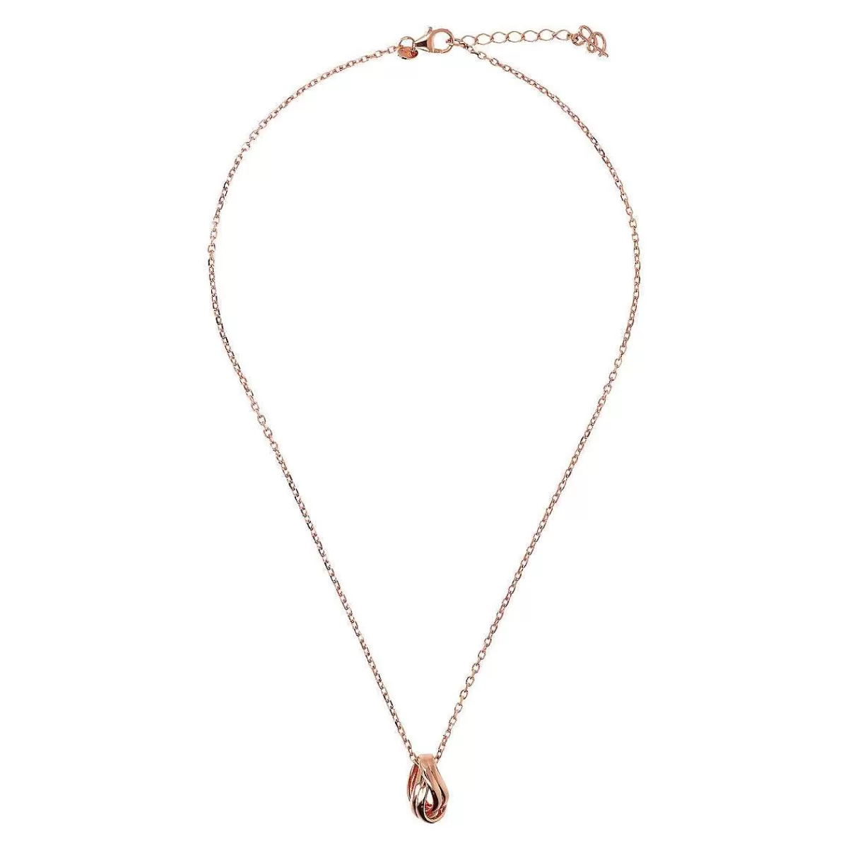 Cheap Collana Catena Forzatina Con Pendente Goccia Intrecciata Collane
