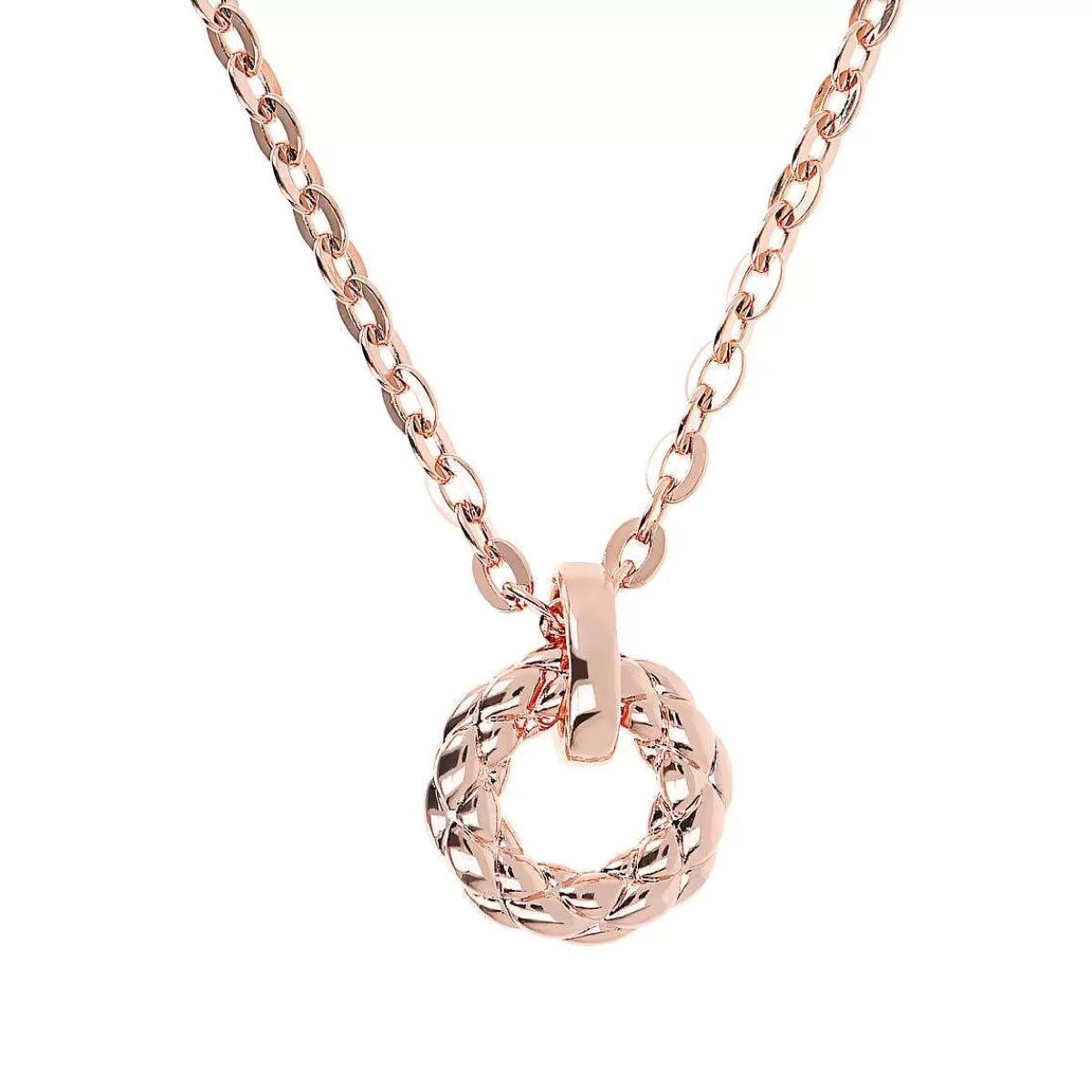 Store Collana Catena Forzatina Con Piccolo Pendente Matelasse Collane