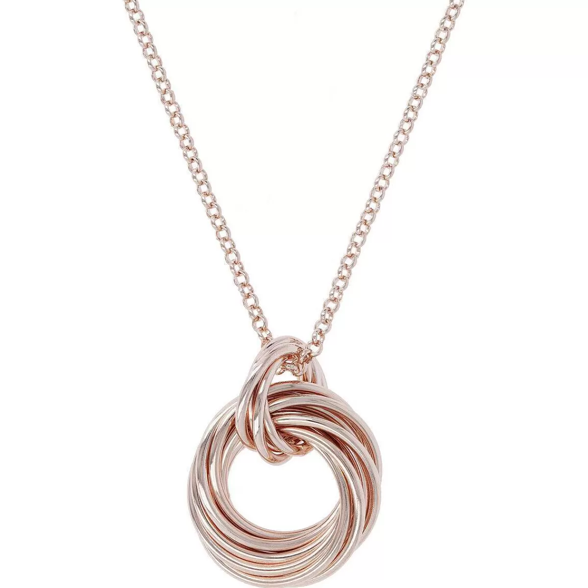 Best Sale Collana Catena Rolo Con Pendente Multianello Doppio Collane