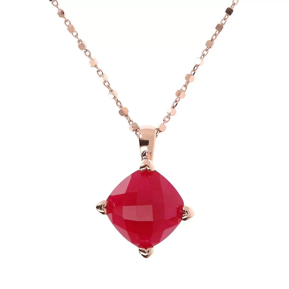 Cheap Collana Con Pendente In Pietra Naturale E Castoni A Cuore Collane