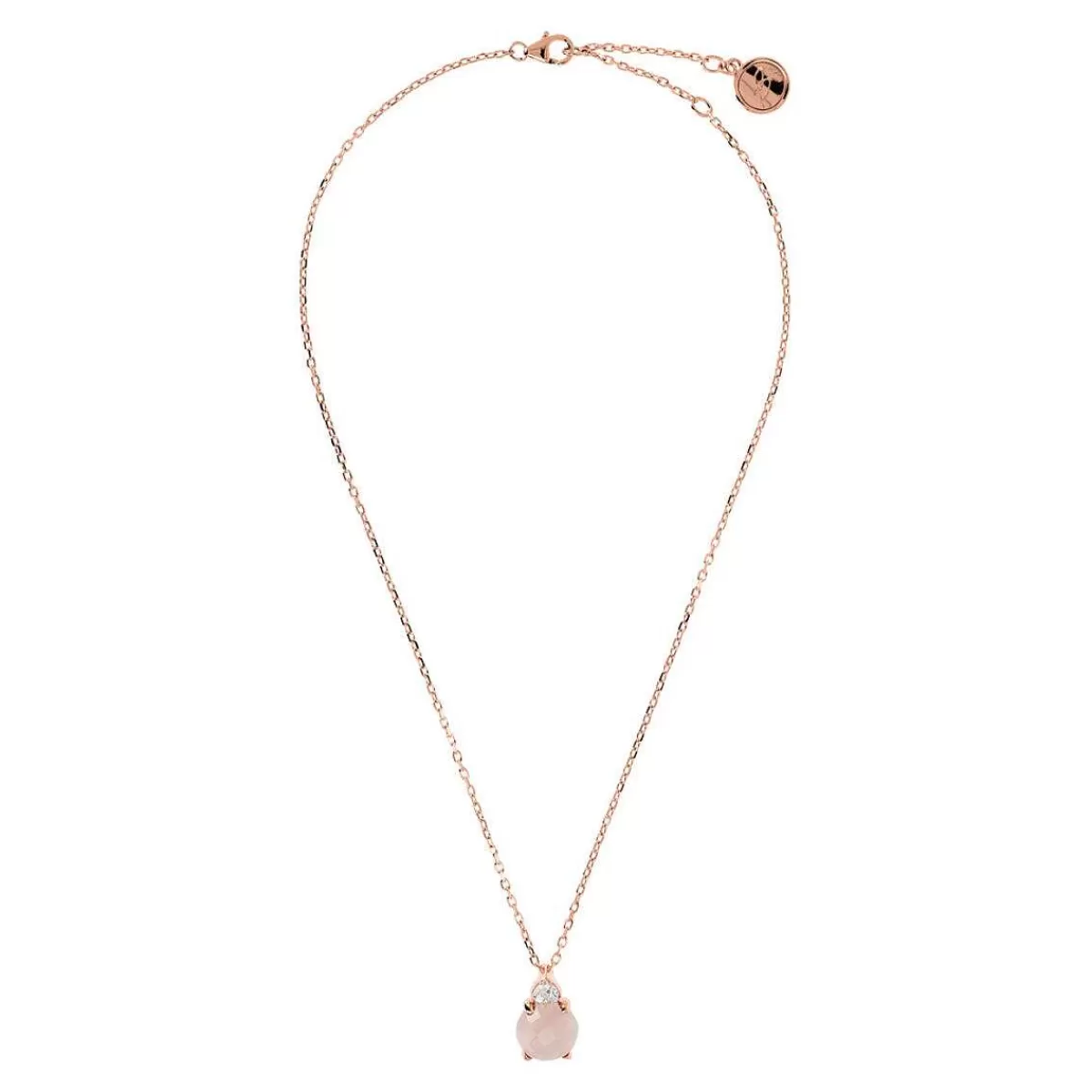 Sale Collana Con Pendente In Pietra Naturale E Cuore Di Zirconi Collane